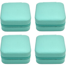 Boîte de rangement portable pour bijoux de voyage (bagues, boucles d'oreilles, colliers) – Présentation et rangement compacts, compatible avec