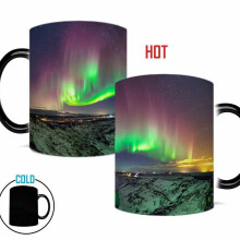 Color-Changing Heat-Sensitive Mug, Green Coffee Cup, Novelty Tea Cup for Women & Men – Compatible with Dishwashers