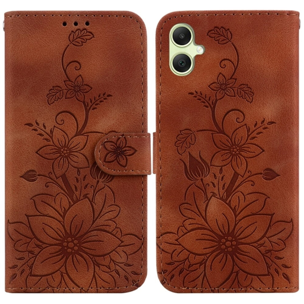 Pu Leather Flip Wallet Case With Magnetic Closure & Card Slots, Compatible With Samsung Galaxy A25 5G 6.5" Brown 9065194323602