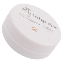 HEMOTON High Sensitivity Water Leak Detector with Audible Alarm for Home Use, Compact White ABS Design, 0.5L Capacity
