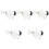 5Stk Wasser Ventil Kit Weiß ABS Robust Einfach Installation 5