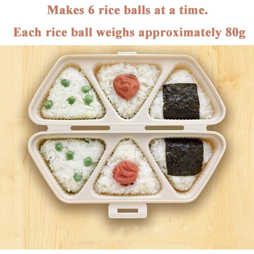 三角饭团模具 防粘易脱模 6件套 2