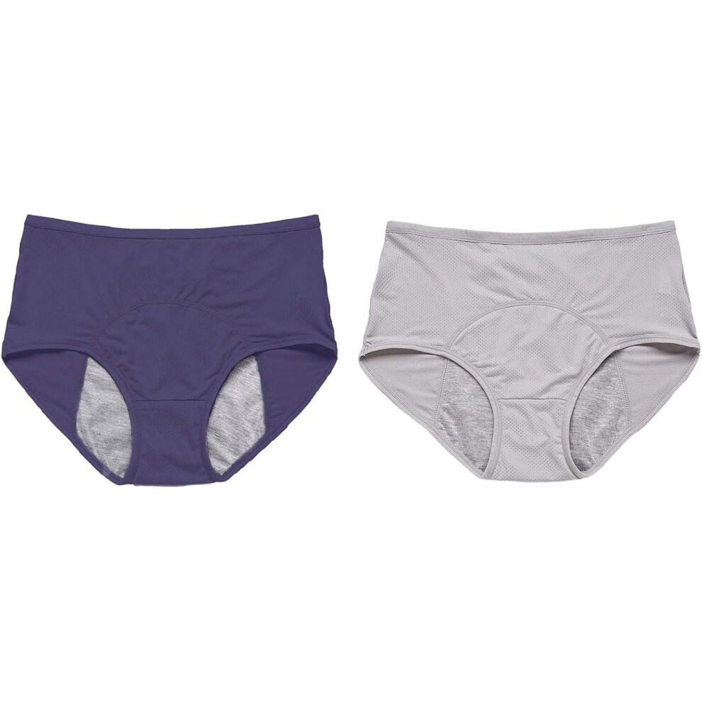 Leakproof Underwear for Women Over 60 Washable Incontinence Underwear Plus Size Reusable Leak Proof Briefs Panties