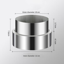 1PC Chimney Pipe Reducer Stainless Steel Flue Pipe Reducer Tubing Connector Chimney Adaptor ConversionJoint For Connecting Pipes
