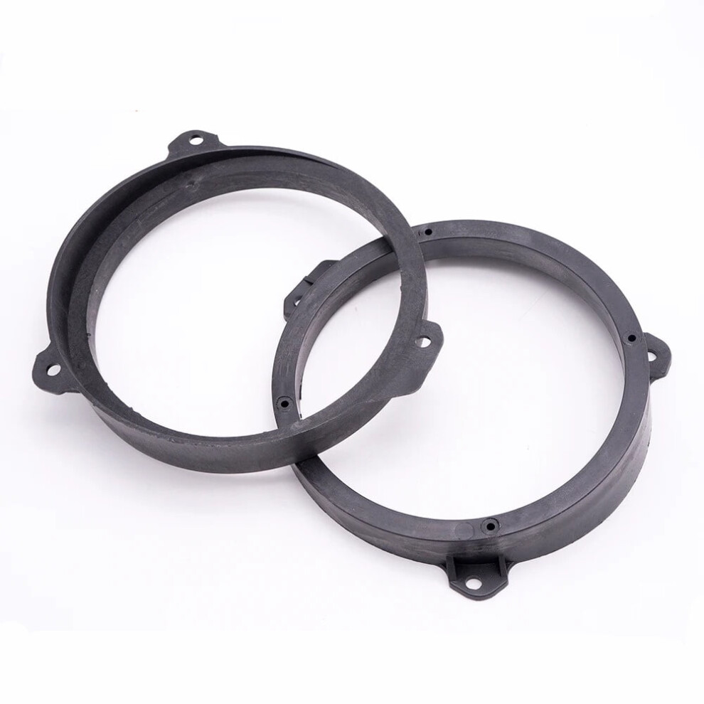 2Pcs 6.5" Solid Front Door Speaker Spacer Mount Adapter Ring For Subaru Forester Black 9065194325040