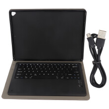 iPad Pro12.9Keyboard Case2015 2017Compatibility Smart Cover Design Standby Mode Efficiency Core Processing Speed Adjustable Brightness And