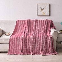 Cooling Blanket Flannel Rabbit Hair Velvet Light Pink