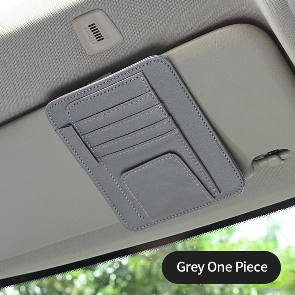 Multi-Pocket Car Glasses Storage Sun Visor Organizer Storage Pocket Auto Sunglasses Holder Cards Organizer Interior Stowing Tidy 9180435292704