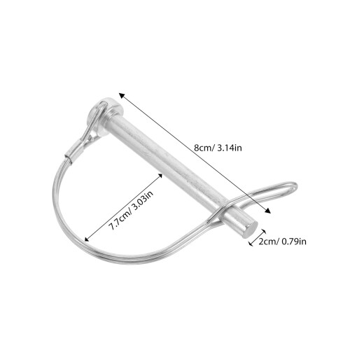 Trailer Tow Hitch Lock Pin Stainless Steel 1