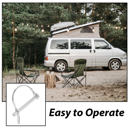 Trailer Hitch Lock Pin Stainless Steel 1 Pack 2