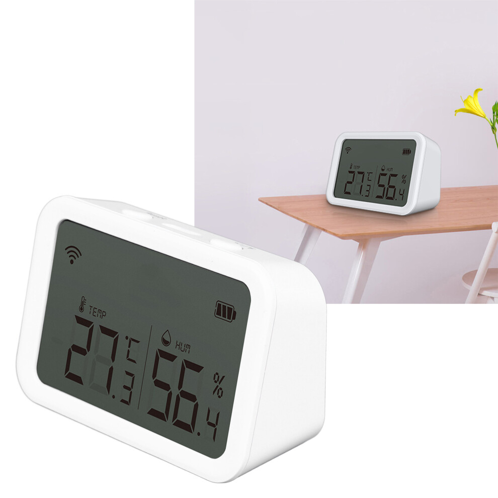 Wifi Temp & Humidity Sensor Lcd Display With App Alerts Nas-Th02b 9351387406574