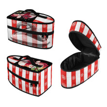 Iron Organizer Carrier Bag with Snowman Snowflake Pattern