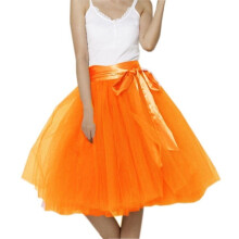 Women's Short Tutu Skirt with Sash Black M