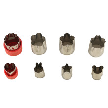 8Pcs/Set Cookie Cutter Heat-resistant Non-stick Anti-Deform Quick Demoulding DIY Flower Animal Biscuit Cutter Kitchen Tool