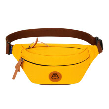 Large Crossbody Fanny Pack with Multi Zipper Pockets, Hands-Free Waist Pack for Sports, Travel & Running – Yellow