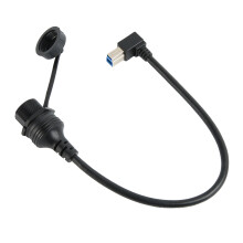 USB Typ B 3.0 Stecker Male auf Female Verlängerungskabel Wasserdicht 0,3 m
