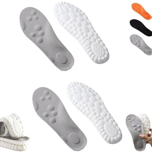 PU Shoe Insoles Soft Breathable Moisture-Wicking Shockproof