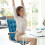 Tufted Seat Cushions Blue 17x39 Inch 4