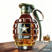 Vintage Decanter, Decorative Whiskey Bottle, Off-Road Vehicle Design, Transparent glass bottle Bar decoration (I)