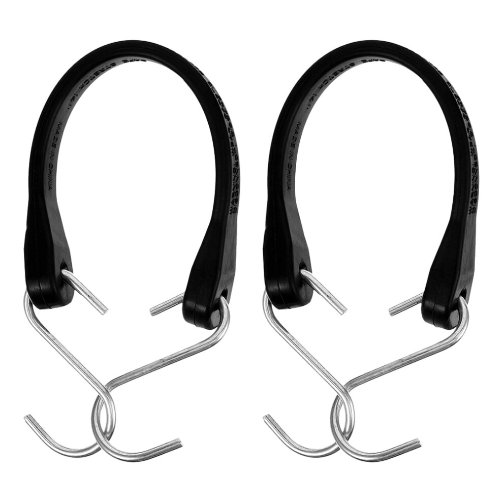 Short Bungee Cords With Hooks 2Pcs 13.4In 9399596215167