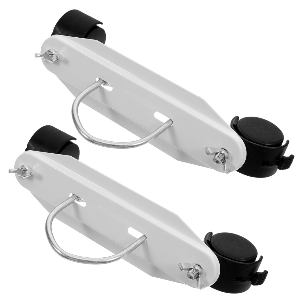 Black Caster Wheels For Electric Radiator Support 1 Pair 939152741793