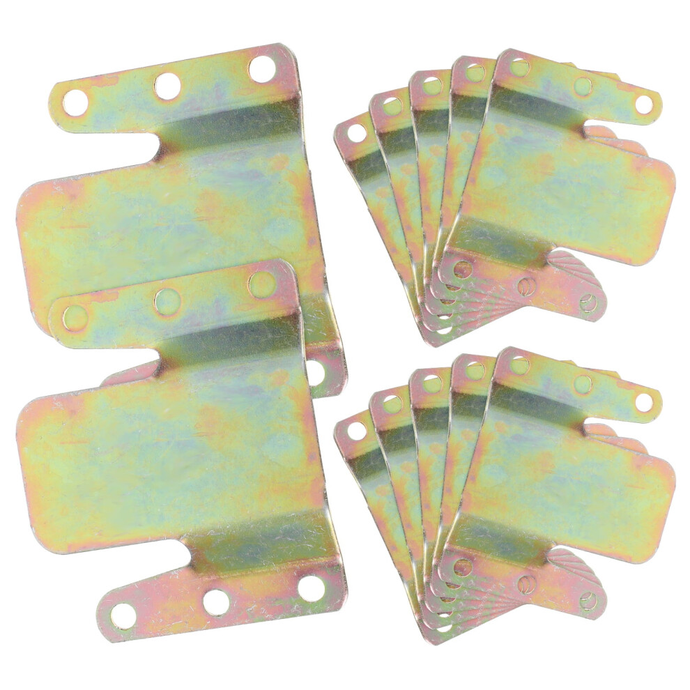 12Pcs Metal Sectional Sofa Connectors Universal Couch Interlocking Furniture Bracket With Screws For Sofa Chair Recliner Stable Metal Connecting Part 9422877974634