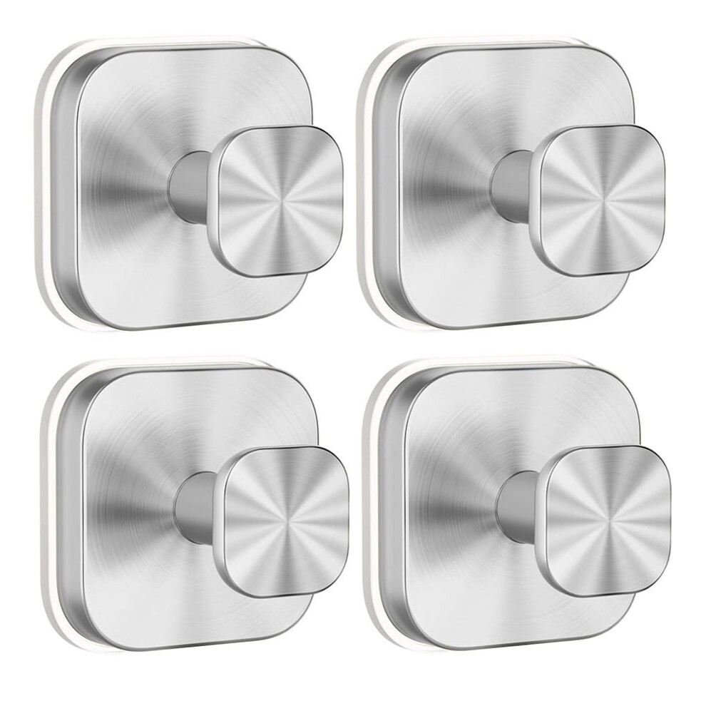 Stainless Steel Suction Cup Hooks For Bathroom No Drill, 4 Pack 9087558507916