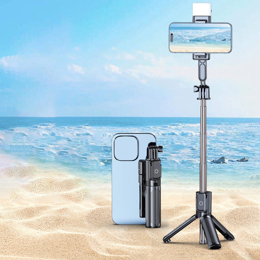 Outdoor Travel Photography Gimbal Selfie Stick With Stabilizer - Portable Tripod, Anti-Shake, Expandable For Live Streaming And Selfies 9422877493456