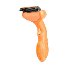 Self Cleaning Pet Grooming Brush for Cats and Dogs with Metal Comb Detangling Technology and Easy Undercoat Removal