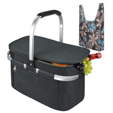 Insulated Picnic Basket 34L Water-Resistant Leakproof