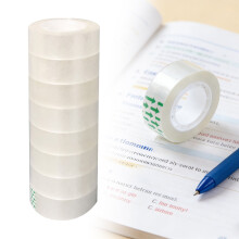 Transparent Stationery Tape Narrow 18cm Width 26m Length Roll for School Paper Craft and Sealing 8PCS
