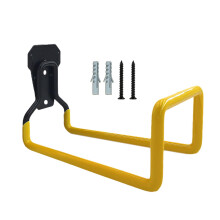 Garden Hose Holder Hook Garage Hanger Water Pipe Hanger Metal Hose Reel Hook Garage Storage Holder for Equipment Garden Tools Yellow