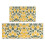 Yellow Lemons Kitchen Rug Set Absorbent Non-Slip 1