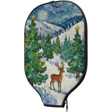 Pickleball Paddle Cover, Washable Pickleball Paddle Cover Unisex Pickleball Racket Cover Paddle Protector,Christmas Deer