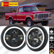 Ceannsoilse Teilgeoir LED Babhta 7 n-Orlach DRL do Ford F-100