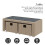 Khaki Garden Corner Sofa Set with Table & 2 Stools 5