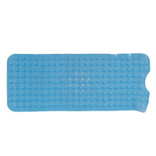 PVC Bathroom Mat 100x40cm Anti-Slip Shower Kitchen Blue