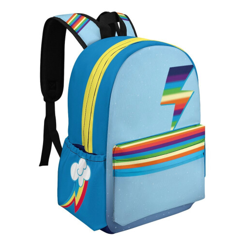Mochila Anime de 17 polegadas em tecido Oxford com estampa de desenho animado. 1