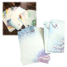 Cute Retro Kawaii Envelopes & Letter Paper Set, Stationery Under $5 – Compatible with Office & Craft