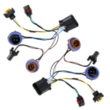 Headlight Headlamp Socket Wiring Harness Compatible with Chevy Tahoe Suburban Avalanche 2007-2014 Replace#: 15950809 15782377 -2PCS