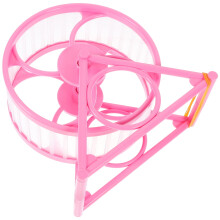 GOOHOCHY FRCOLOR Hamster Exercise Toys Running Wheel with Stand for Small Pets 1 Set