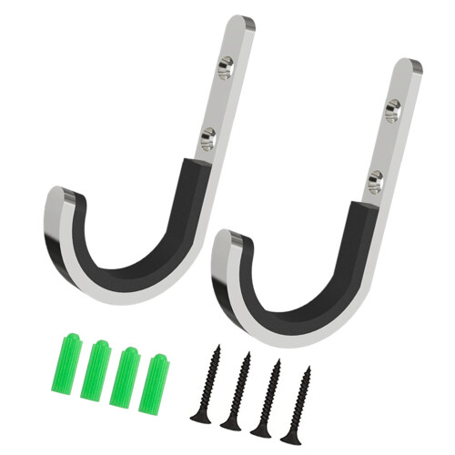 Stable Stainless Steel Firearm Wall Hook Quickly Setups Compacts Storage Hook for Home Security
