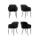 (Black, Set of 4) GOEURVANT Dining Chairs 3