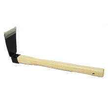 Hand Cultivator, Mini Hoe with Wooden Handle Garden Hand Hoe Hand Cultivator (38*6.5*12Cm )