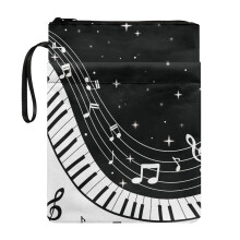 11.4 Inch X 8.66 Inch Polyester Fabric Book Protector - Reusable for Hardcover Notebook Journal Textbooks Paperbacks, Textbooks, Piano Keys