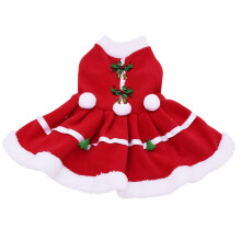 Christmas Sweater for Dogs Solid Red Small Size