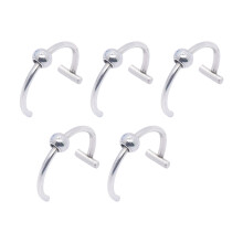 Imitation Lip Rings Without Piercing Clip On Lip Jewelry Comfortable Stainless Steel for Nightclub Party Supplies