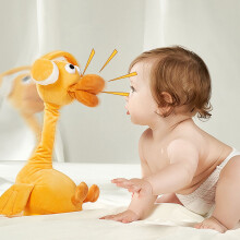 Stuffed Animals Plushies, Dancing Tulips Electronic Toy with 60 Songs and Learning to Speak Function, Cute Dance Toy