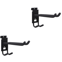 Storage Hanging Hook Organizer Black 2 pcs