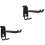 Storage Hanging Hook Organizer Black 2 pcs 1